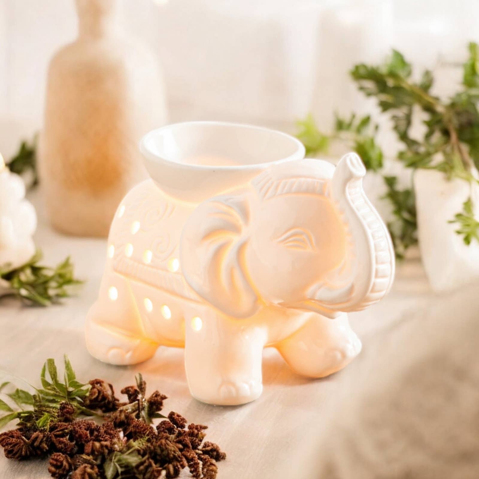 Zen'Arôme - Wholesale Oil Warmer - Tandor white ceramic wax warmer for scented melts16