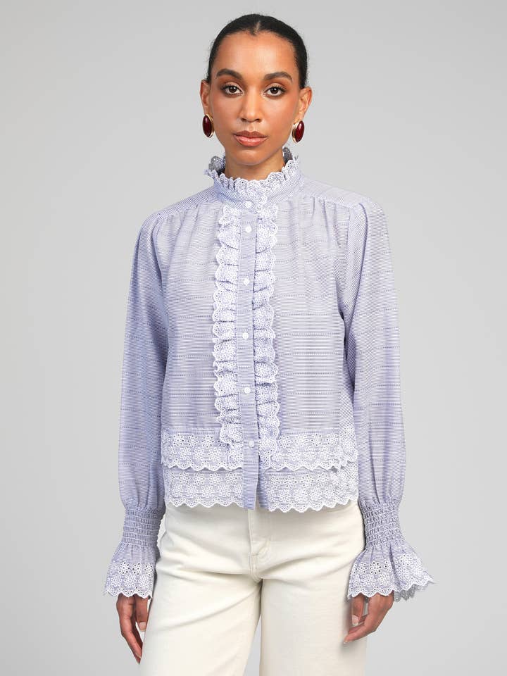 CAMISA SELDA às riscas por atacado de An'ge