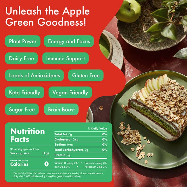 Caff Off - Wholesale Health/Detox Tea - Fuji Apple Decaf Matcha