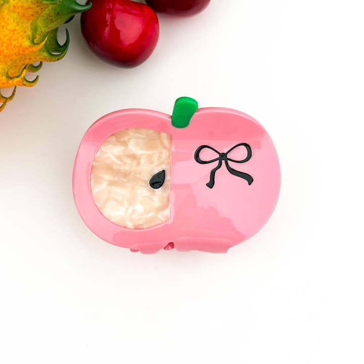 TheDivaSoap - Wholesale Hair Clip - Women's - Fresh Fruit-Inspired Claw Clip,Strawberry & Carrot Hair Clip