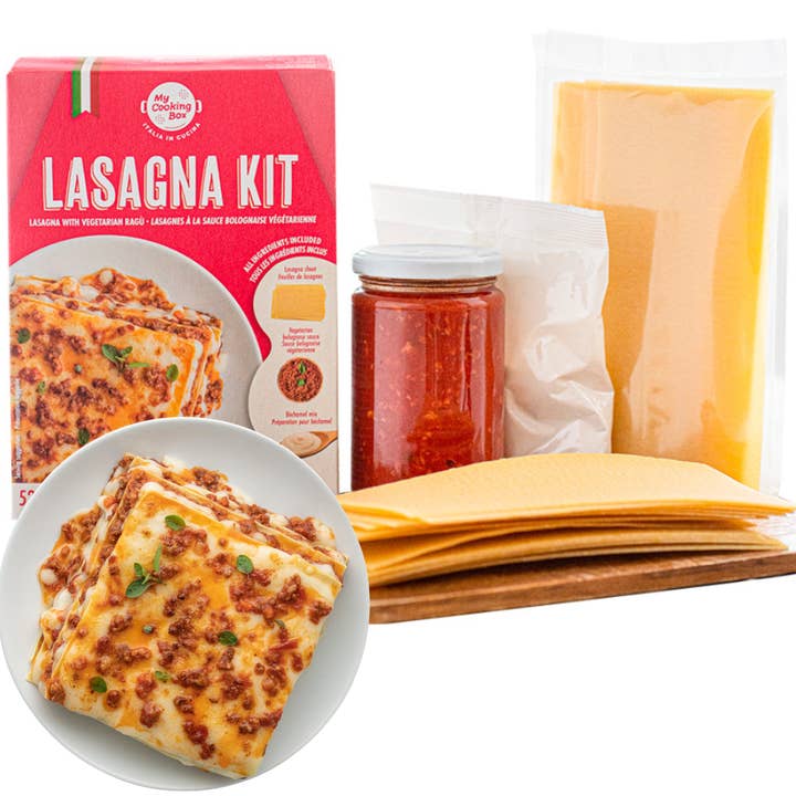 My Cooking Box, Kit de Comida de Lasaña con Ragú Vegetariano para venta al por mayor de Wholesale Italian Food
