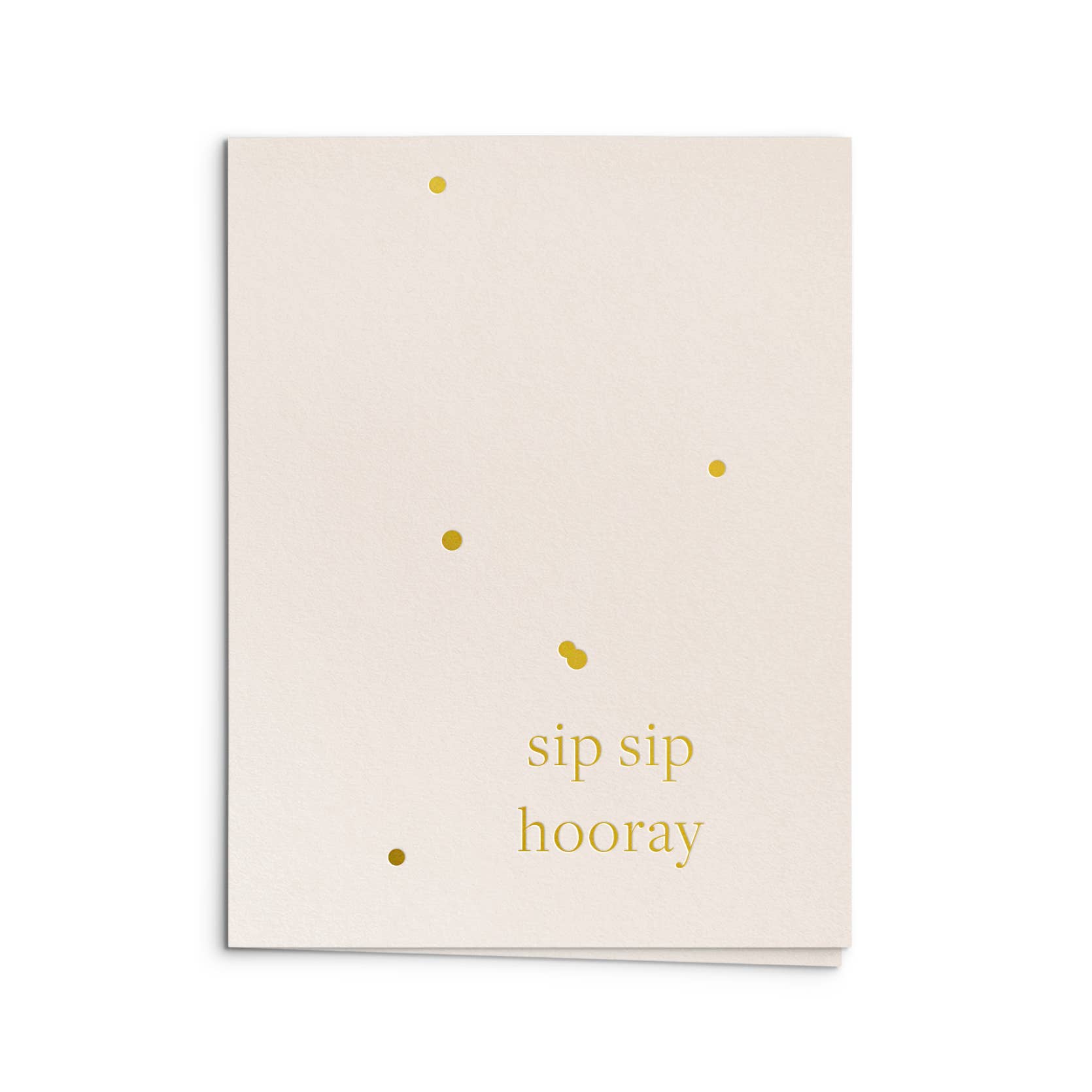 Smitten on Paper - Wholesale Congratulations Card - Sip Sip Hooray Greeting Card1