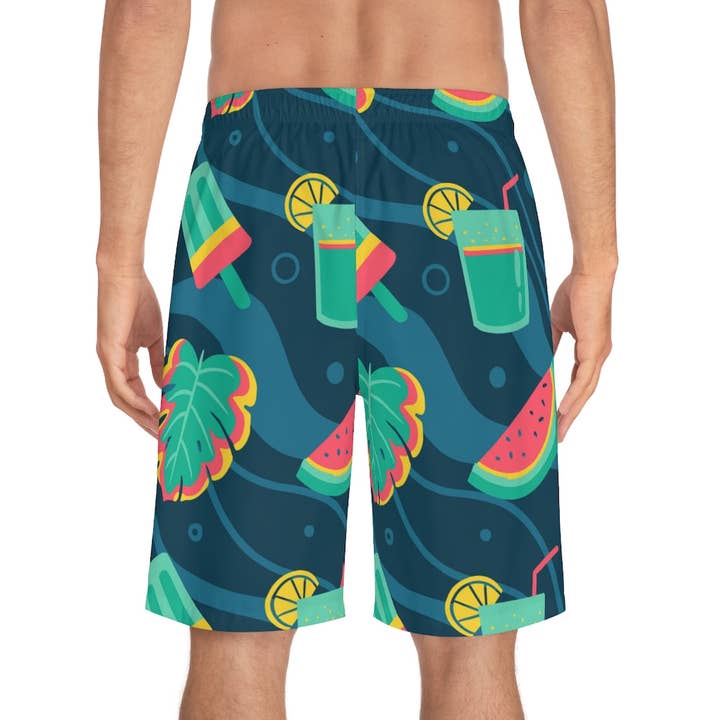 Automatically matched to design color Men's Board Shorts for wholesale on Faire1