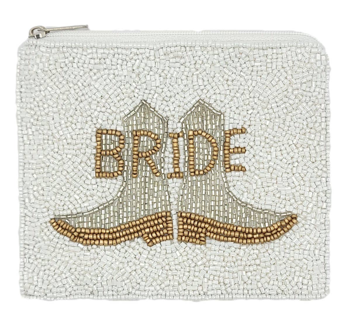 Pizzazz, Inc. - Wholesale Coin purse – Women’s - BRIDE BOOTS BEADED COIN POUCH