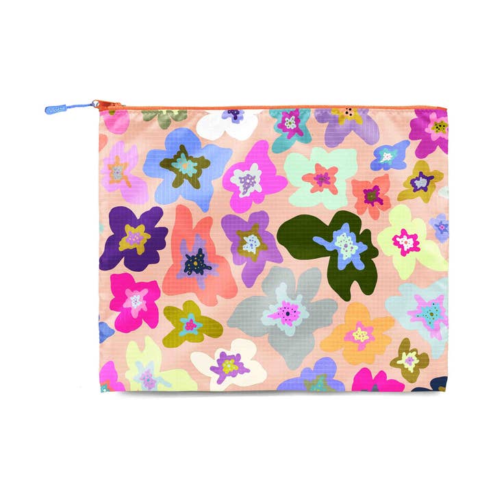 Local's Summer Recycled Zip Bag for wholesale by Wild Lettie