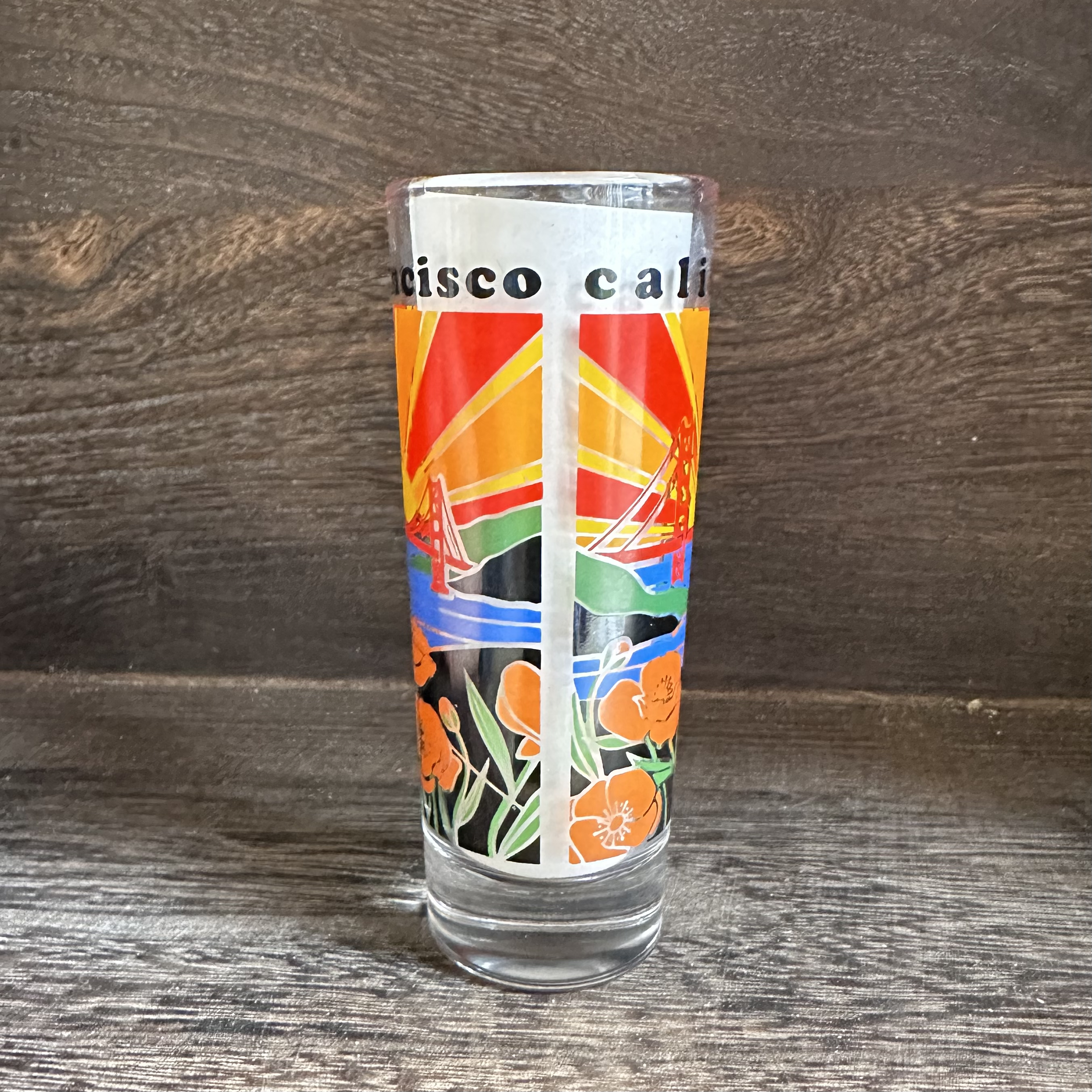 Local Notion – wholesale Shot glass – Shooter Shot Glass Poppies and Sunshine1
