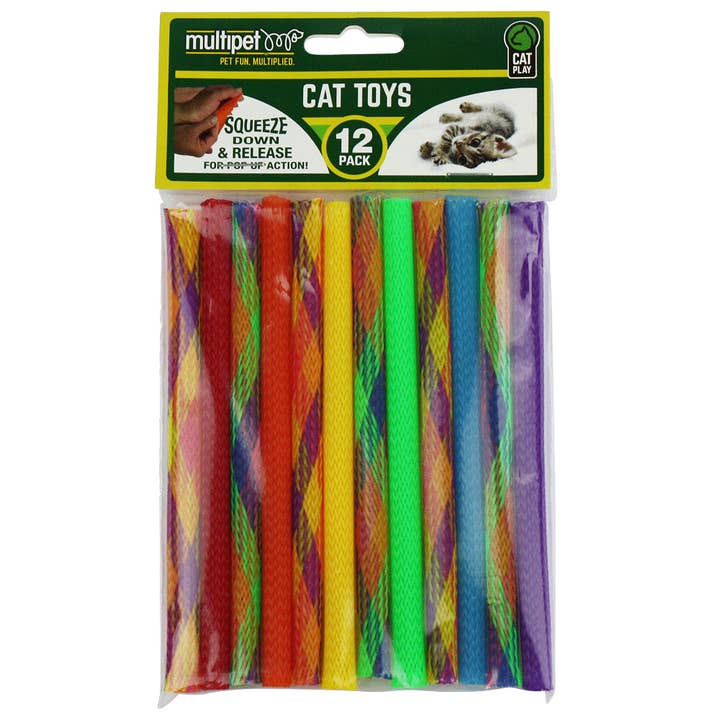 MULTIPET Kitty Straws 7" 12pk for wholesale by King Wholesale Pet Goods