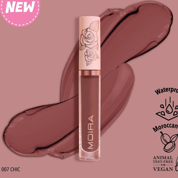 Lip Divine Liquid Lipstick (007, Chic) for wholesale by Moira Cosmetics