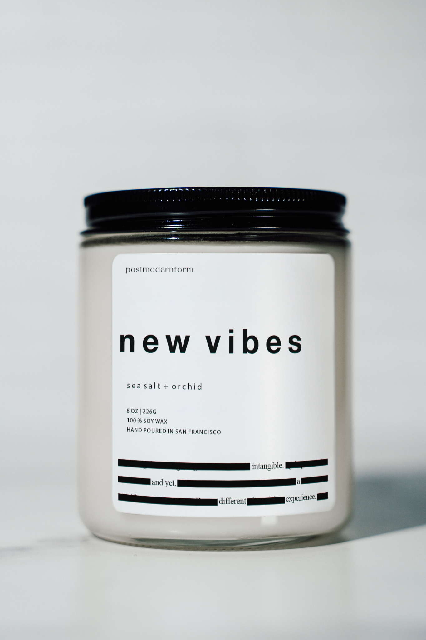 postmodernform - Wholesale Jar/Filled Candle - new vibes / sea salt + orchid soy wax candle2