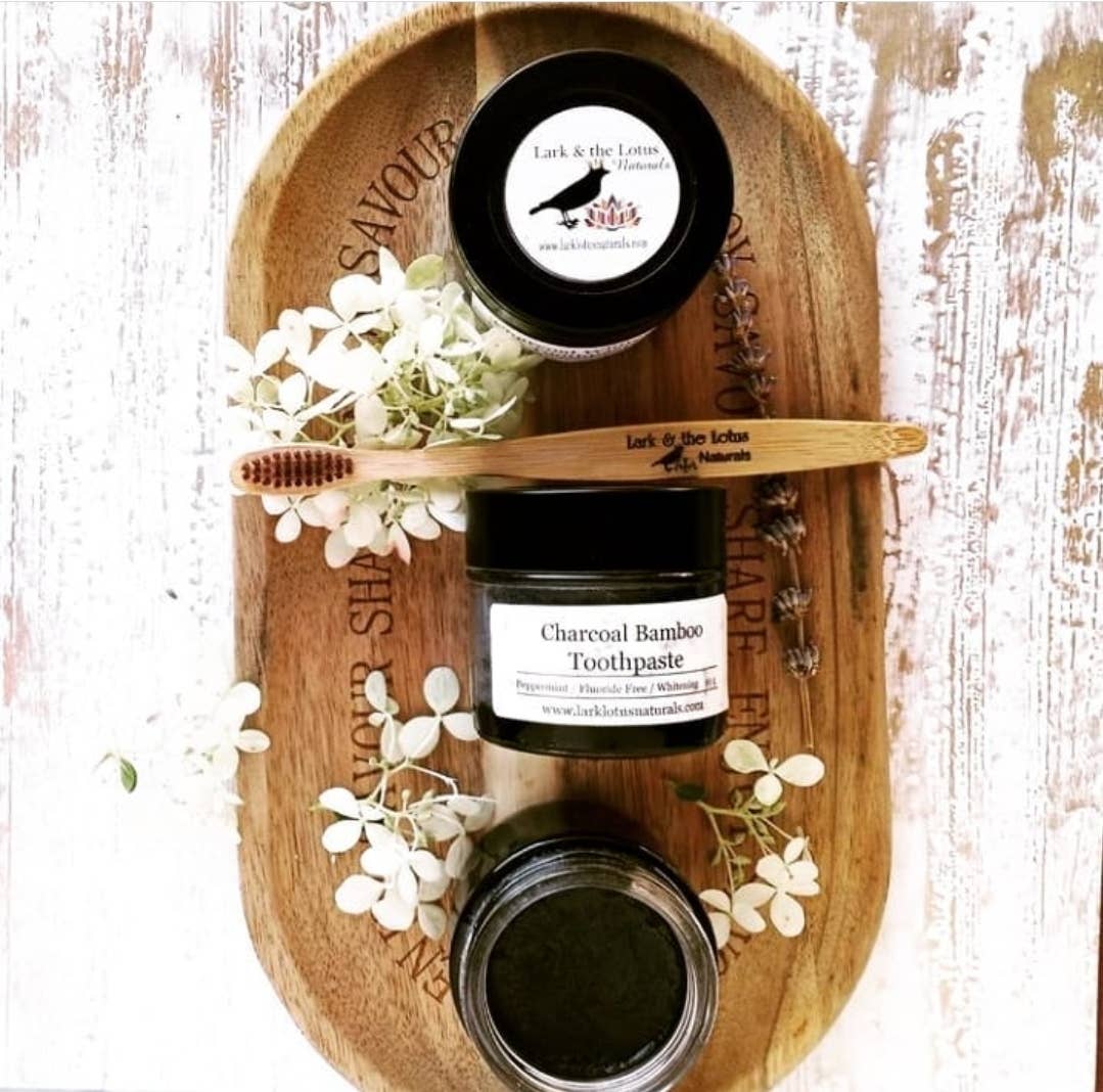 Lark & the Lotus - Wholesale Toothpaste - Charcoal Bamboo Whitening Toothpaste1