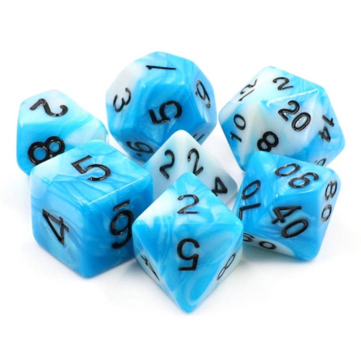Foam Brain Games - Wholesale Dice - Cumulus Cloud RPG Dice Set