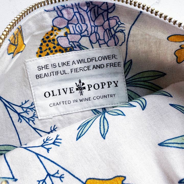 Olive and Poppy - Venta al por mayor Bolso pequeño - Mujer - Bolsa con cremallera Wildflower1