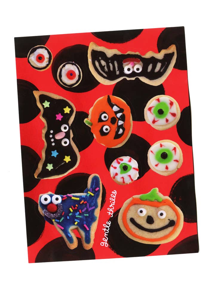 Halloween-Kekse-Aufkleberbogen für den Großhandel von gentle thrills