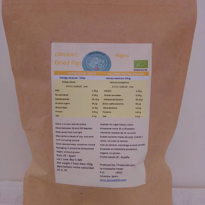 Bio Vistabella - Wholesale Dried/Dehydrated Fruit - Organic dried figs 300g1