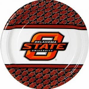 OSU Oklahoma State Cowboys 9″ papieren borden - 8 stuks voor wholesale door Turnovers Inc