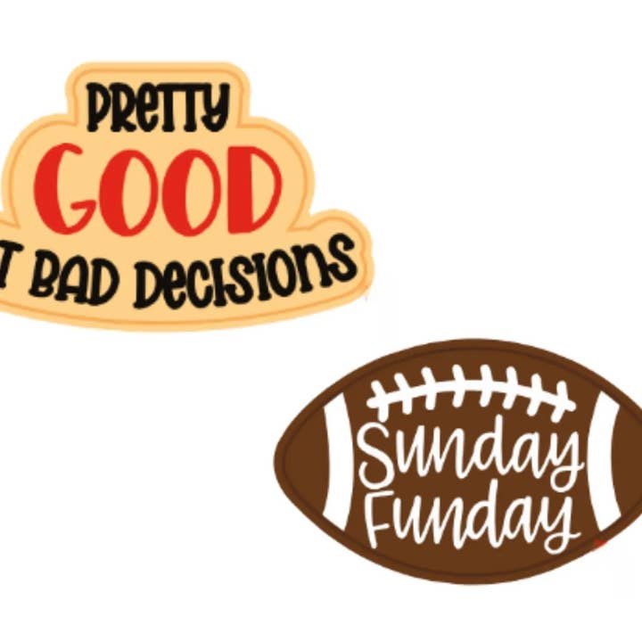 Wag-Witty Dog Bandana Charms- Sunday Funday/ Bad Decisions for wholesale by Wag Around Town
