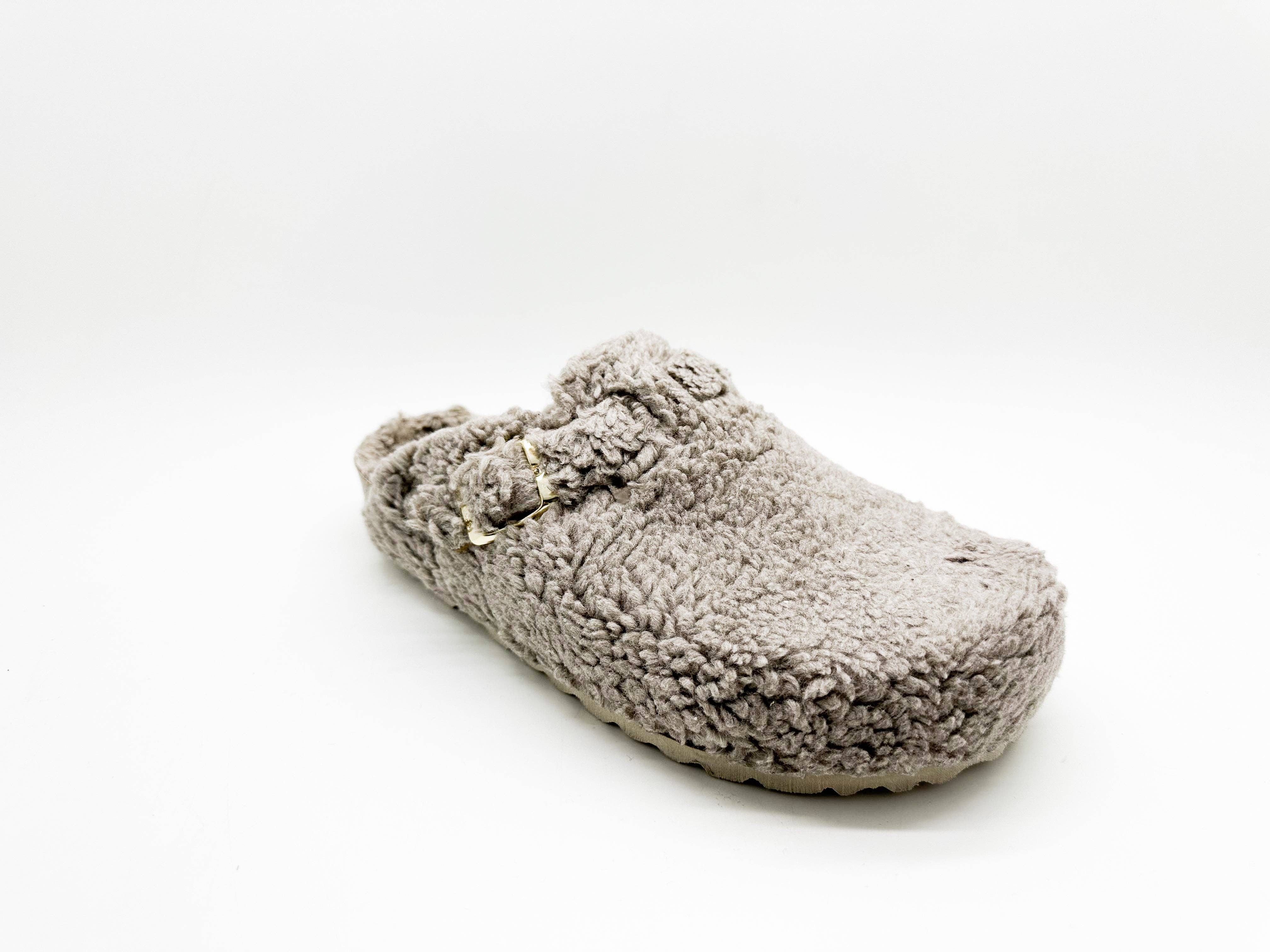 thies – wholesale Träskor – dam – thies 1856 ® ekologiska teddytofflor, veganska taupe1