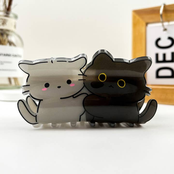 Cat Graffiti Animal Acrylic Hair Claw Clip for wholesale by mildstyles