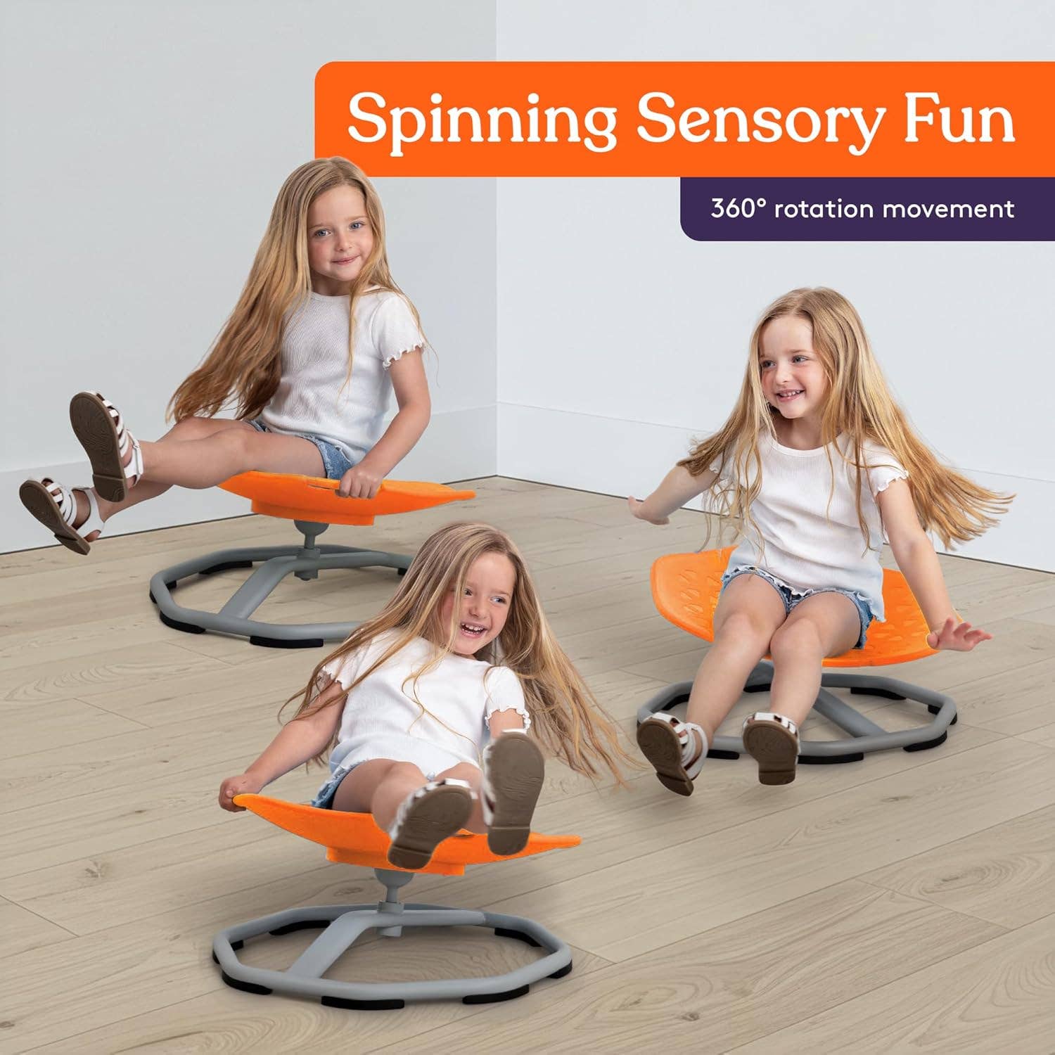 Special Supplies - Wholesale Chair - Kids - Special Supplies Sensory Spin Chair for Kids - Comfortable - Versatile Floor Chair for Playroom, Bedroom, or Nursery4