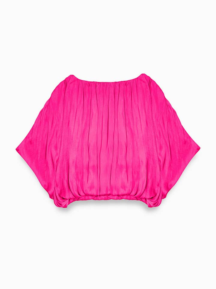 Naked Zebra - Venta al por mayor Blusa - Mujer - Blusa burbuja con drapeado griego7