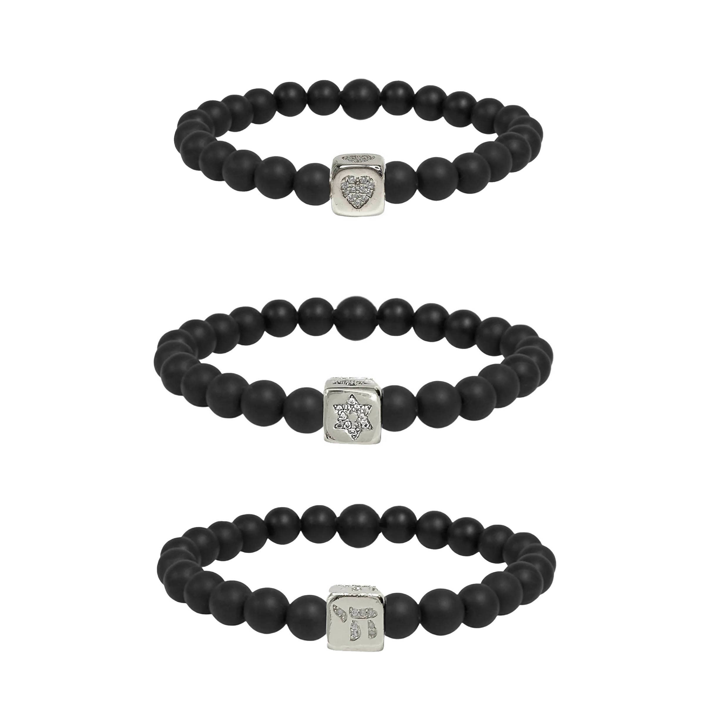 Love, Lisa - Wholesale Beaded Bracelet - Emily Star of David & Chai Luxe Bracelets13