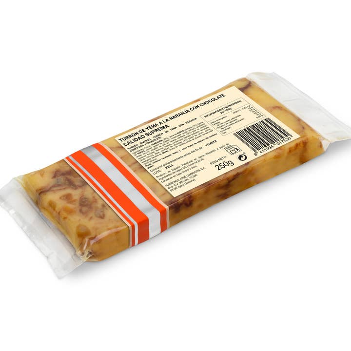 CASTILLO DE JIJONA - Wholesale Nougat - Artisan egg yolk nougat with orange and chocolate1