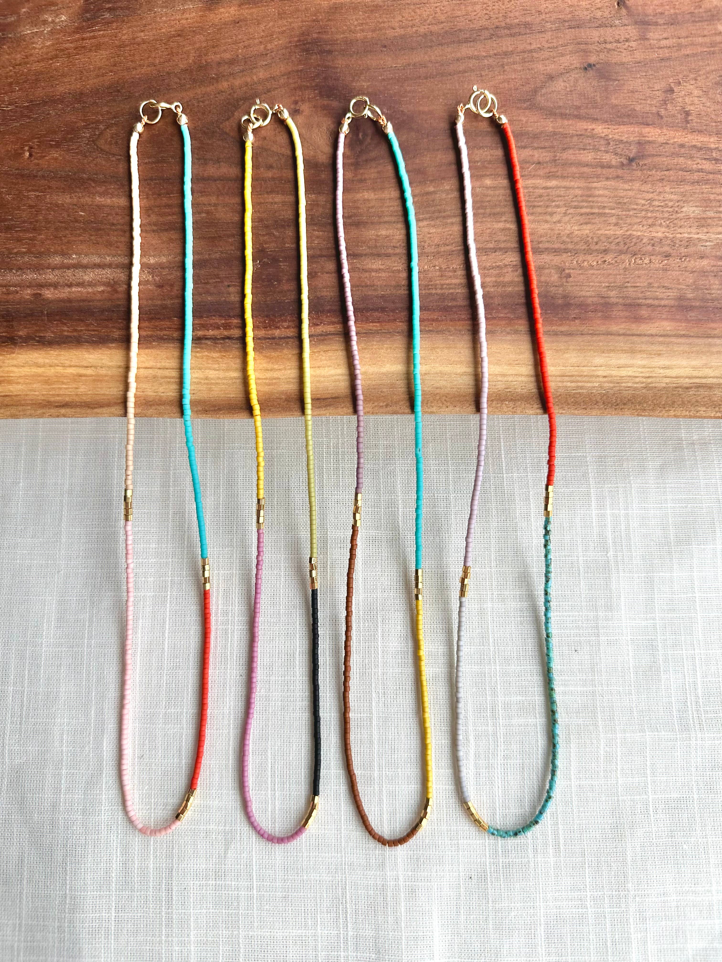 Ocean Breakup - Wholesale Beaded/Pearl Necklace - Cassis Beaded Necklace9