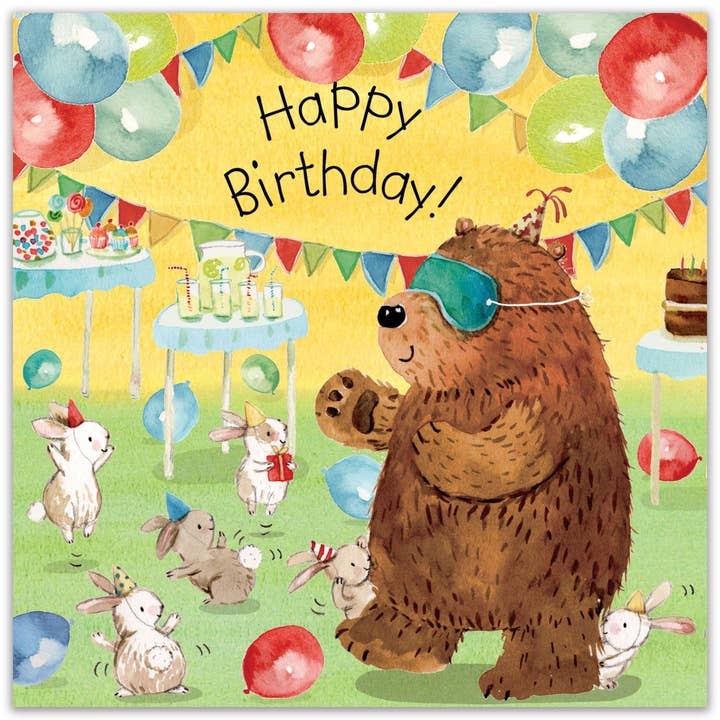 Twizler Ltd – wholesale Birthday card – Blindmans Buff - Childrens Birthday Card1