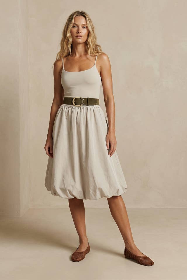 Naked Zebra - Vente Robe – femme - Robe mi-longue sans manches à jupe bouffante9