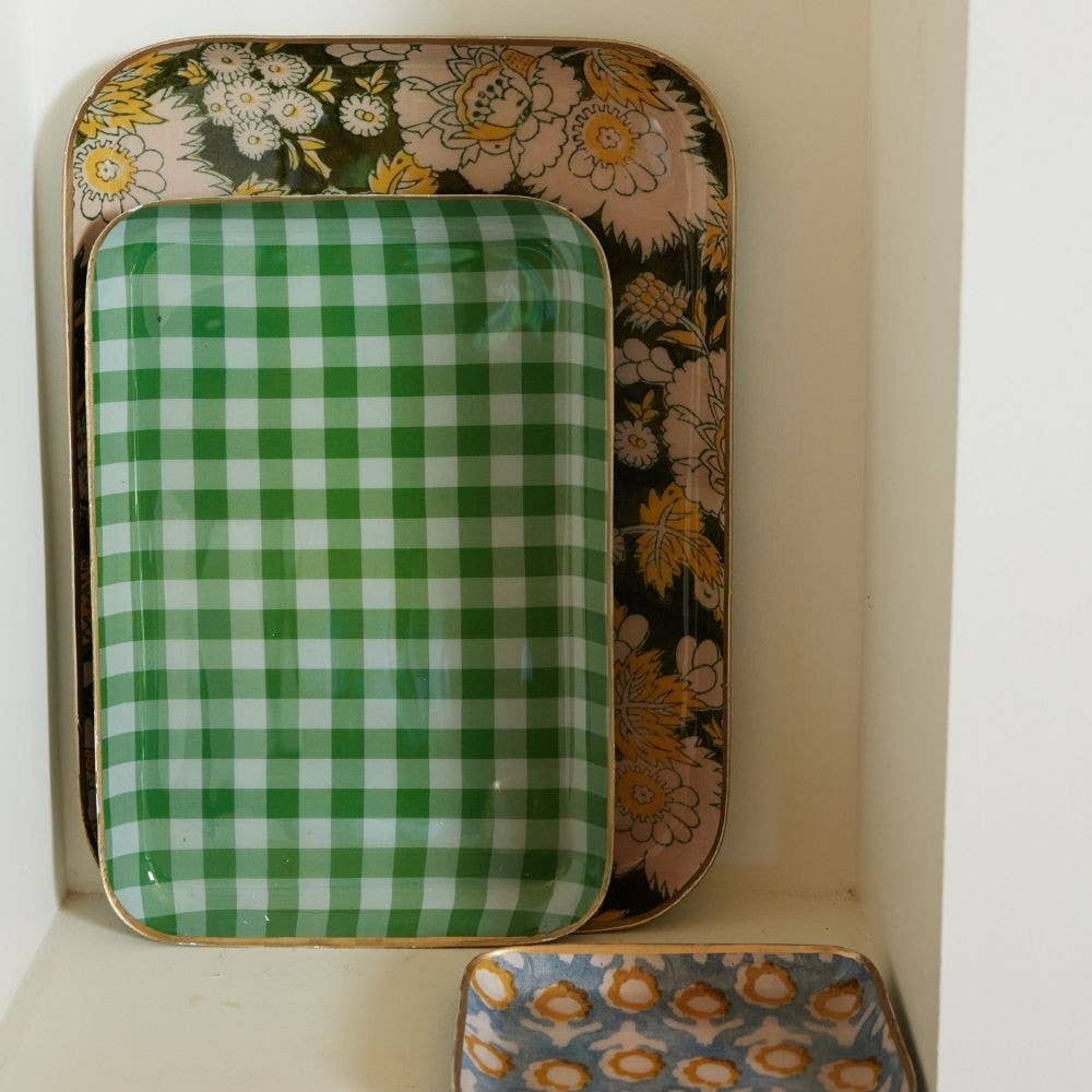 Bonheur du Jour - Wholesale Decorative Tray - Plateau Guest - Vishnu Green2