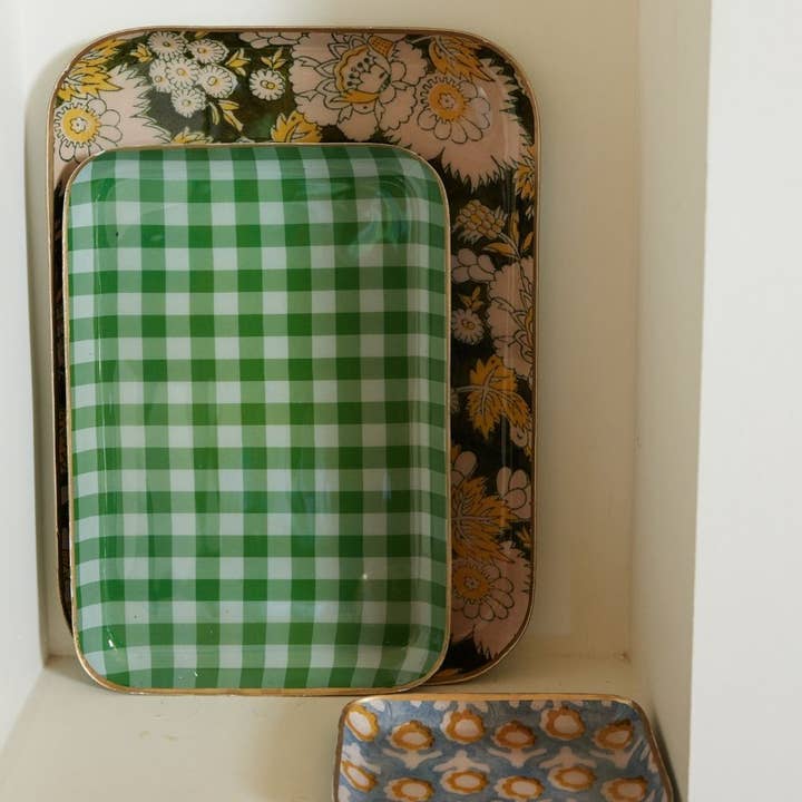 Bonheur du Jour - Wholesale Decorative Tray - Plateau Guest - Vishnu Green2