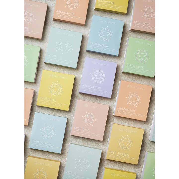 WIDDOP and Co. - Wholesale Ornament - **ASTD MULTI 24** Serenity Wellbeing Crystal Collection CDU1