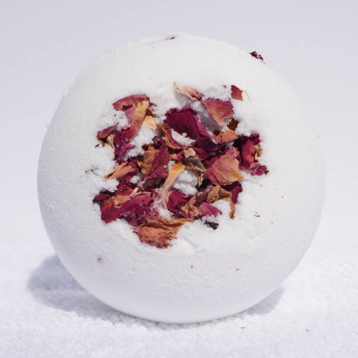 Rose Petals Bath Bomb (5 oz) for wholesale by Jenae Rose
