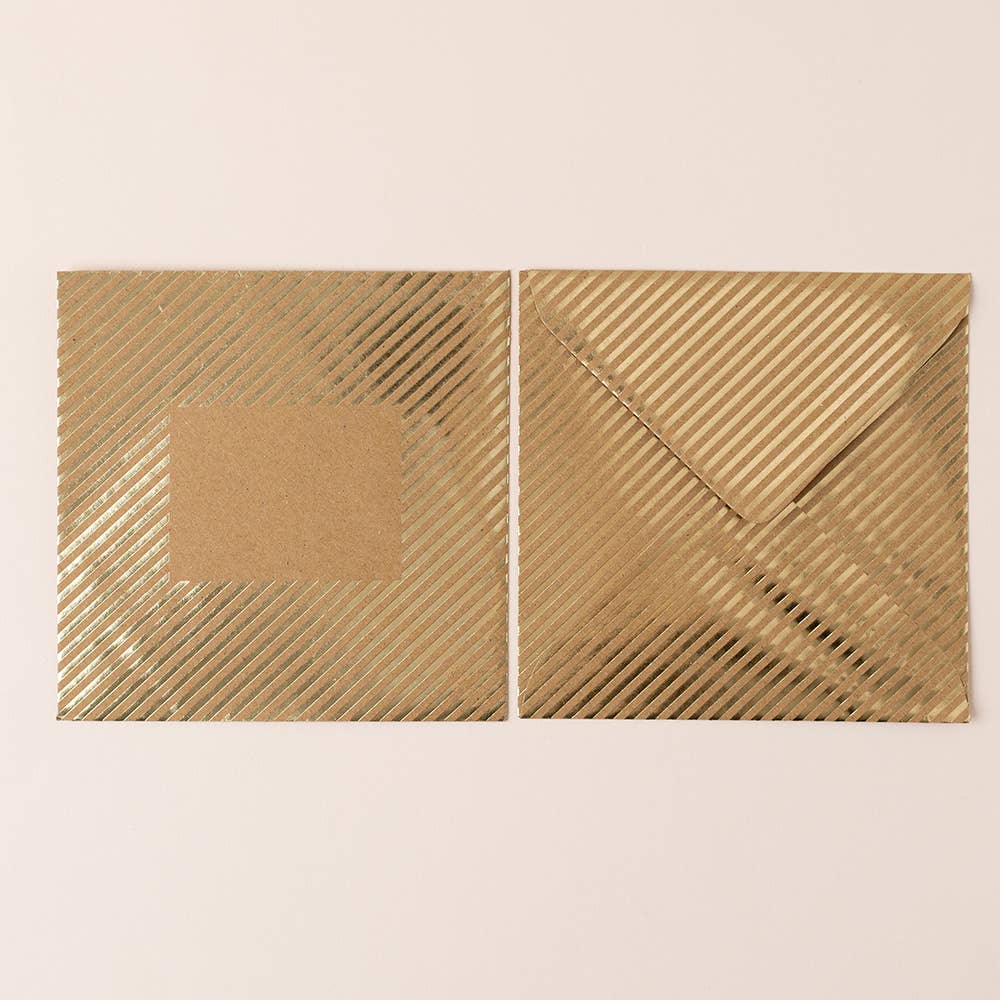 Apple & Clover - Venta al por mayor Tarjetas de felicitación - Tarjeta de felicitación para un nuevo hogar, cuadrada y chapada en oro2