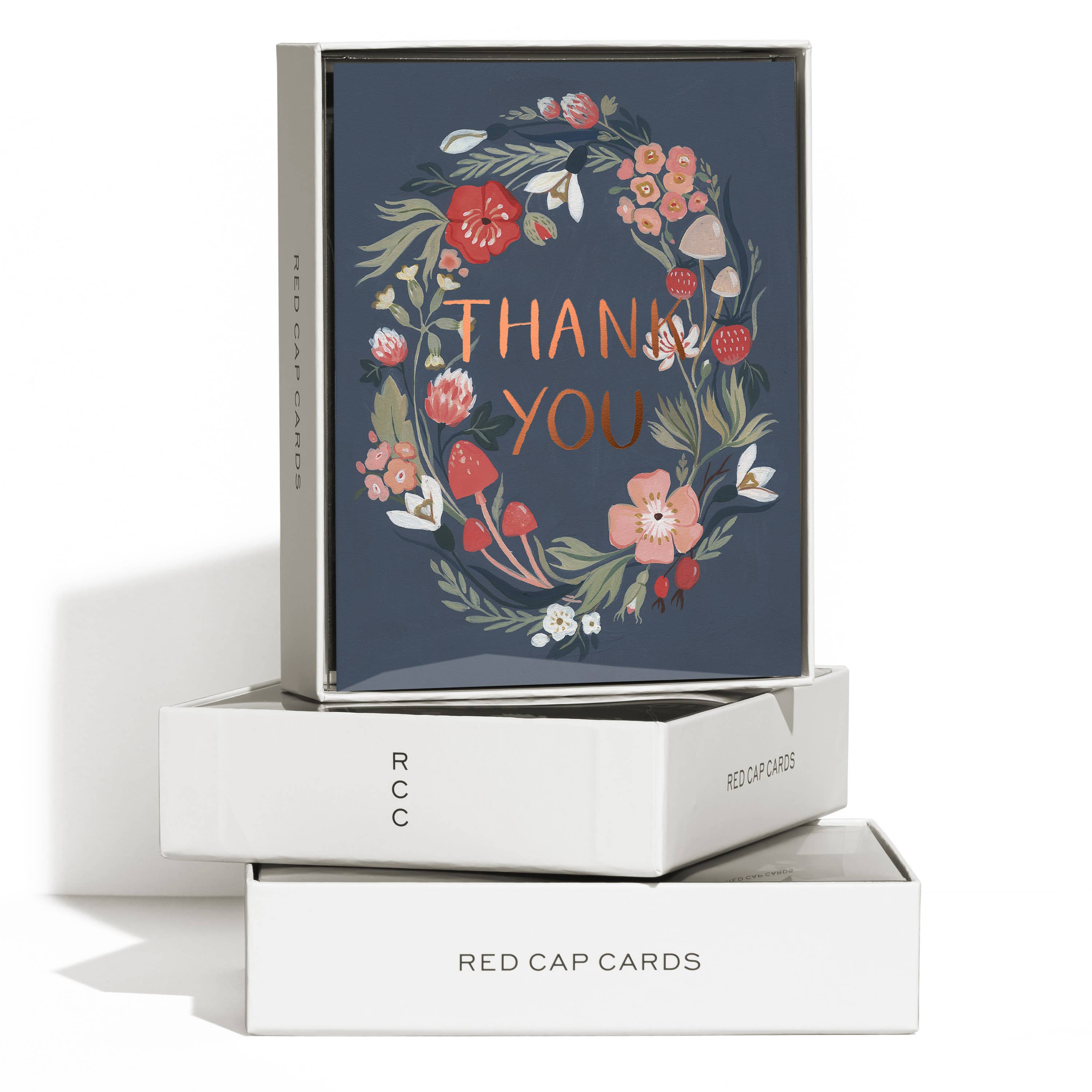 Red Cap Cards - Wholesale Thank You Card - Forest Blue thank you greeting card1