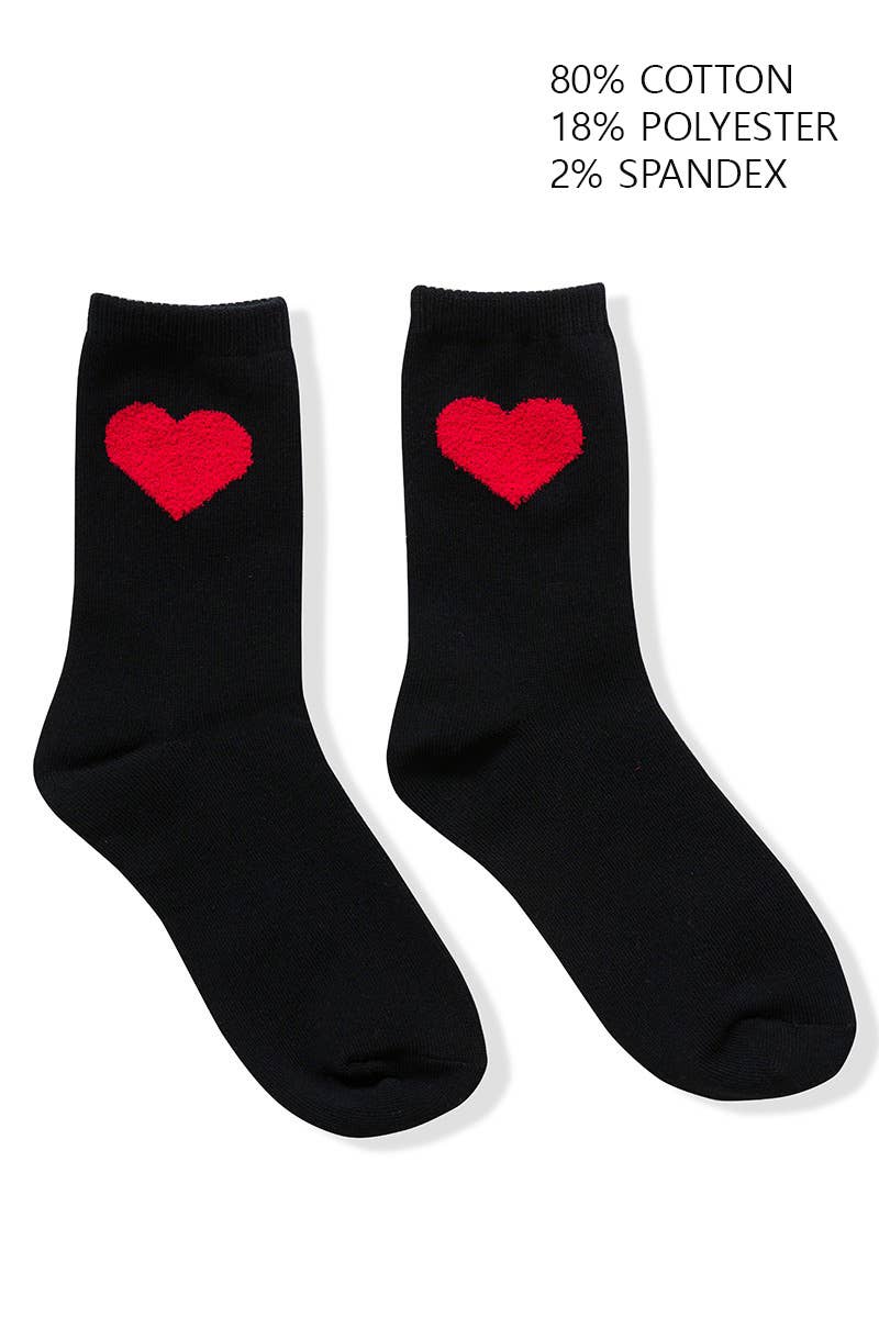 42POPS - Wholesale Sokken - Dames - ,,..._ SI-26013 Valentine Heart Crew Sokken2