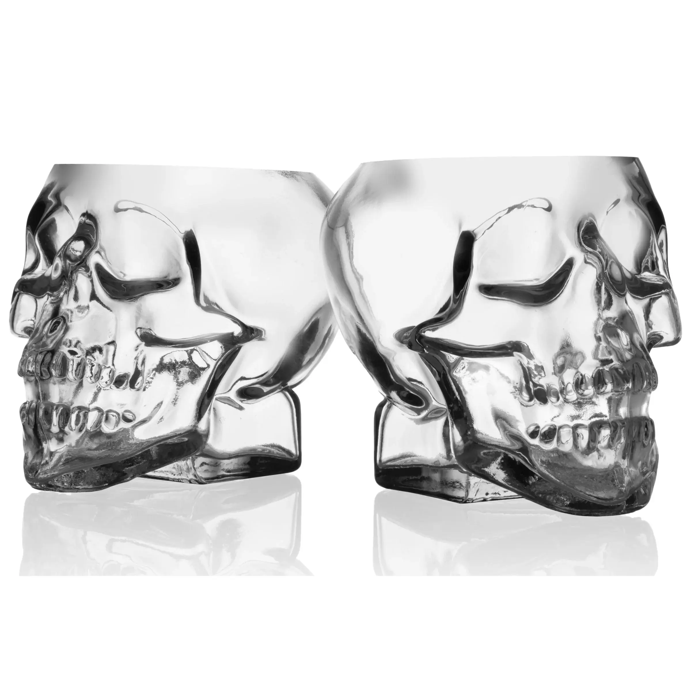 Godinger - Wholesale Cocktail/Liquor Glass - Set of Two Skull DOFs - Halloween1