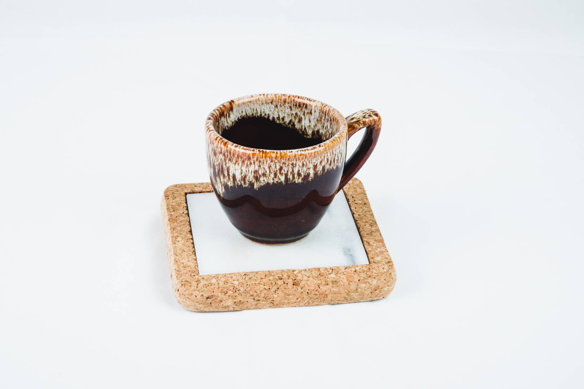 Carpel - Wholesale Coasters - Small Coaster - Marble & Cork3