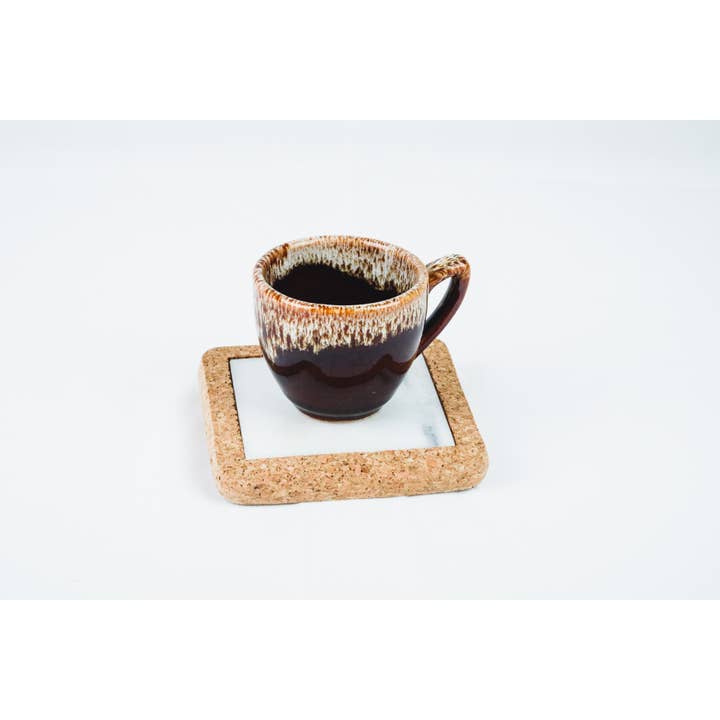 Carpel - Wholesale Coasters - Small Coaster - Marble & Cork3