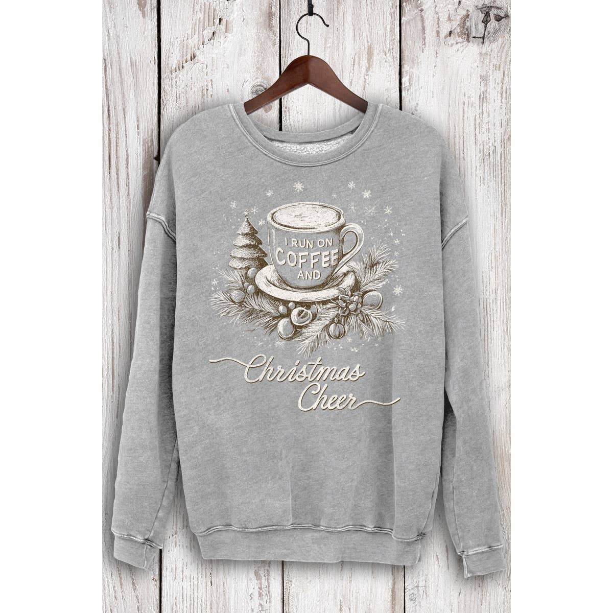 HRTandLUV - Wholesale Sweatshirt - Women's - I RUN ON COFFEE MINERAL SWEATSHIRTS1