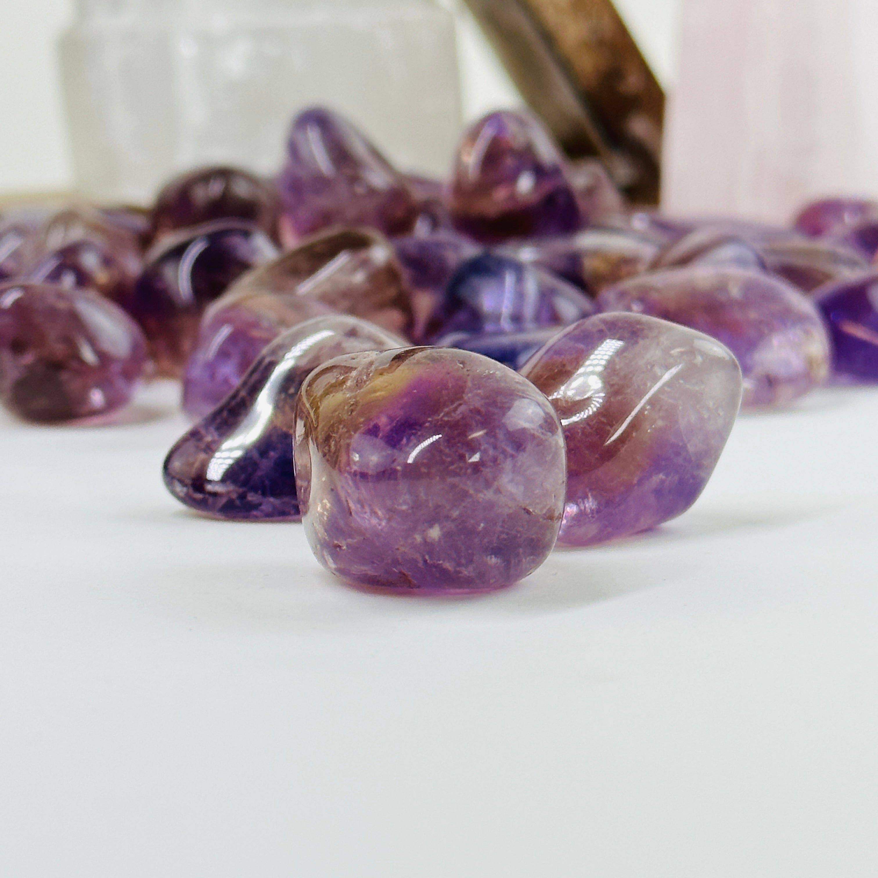 Rock Paradise - Wholesale Spiritual Stone/Crystal - Ametrine Tumbled Stone Crystal A Grade2
