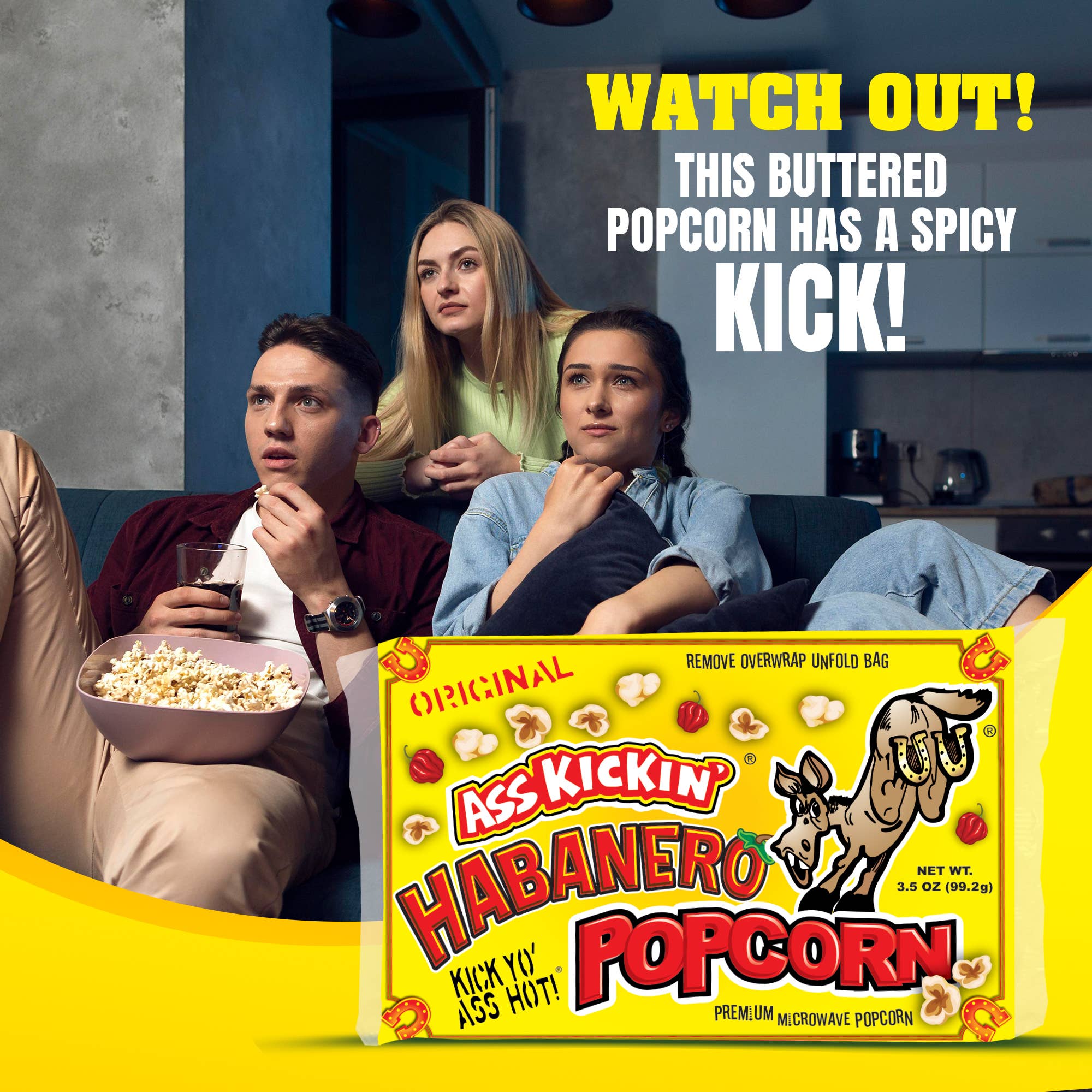 Southwest Specialty Food - Vente Pop-corn - Maïs soufflé Ass Kickin' Habanero5