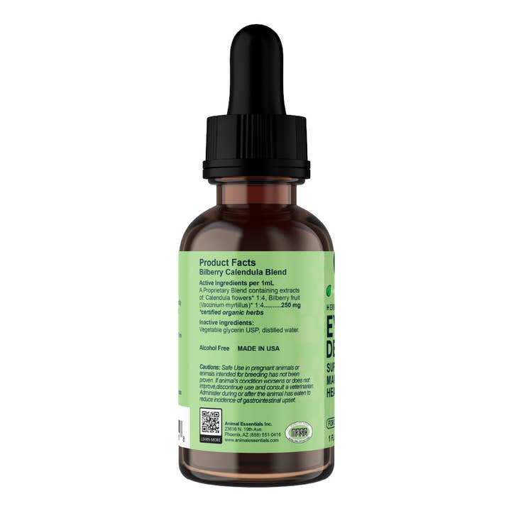 Animal Essentials - Wholesale Pet Supplement - Cat/Dog - Eye Defense Herbal Tonic Blend 1oz