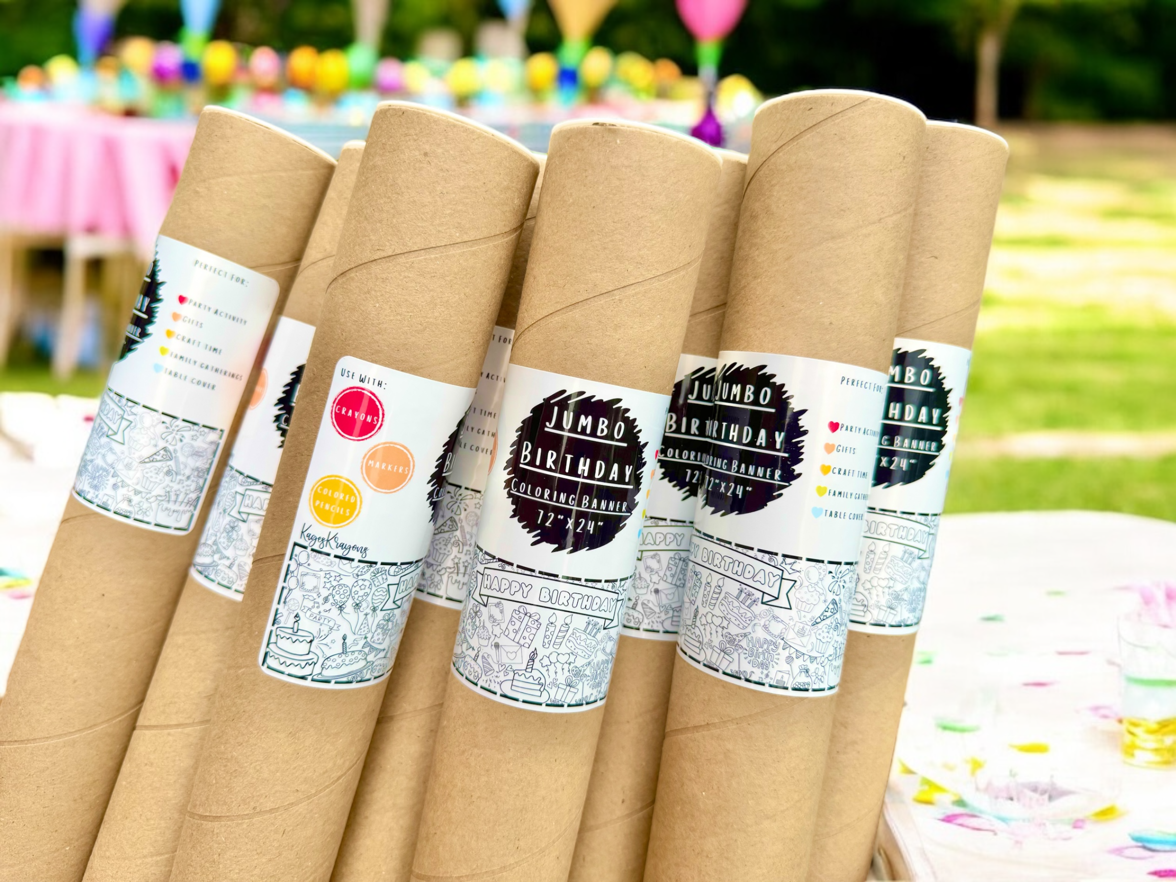 KagesKrayons – wholesale Colouring tablecloth – Child & baby – 6 Foot Easter Coloring Page Banner - Coloring Table Cover8