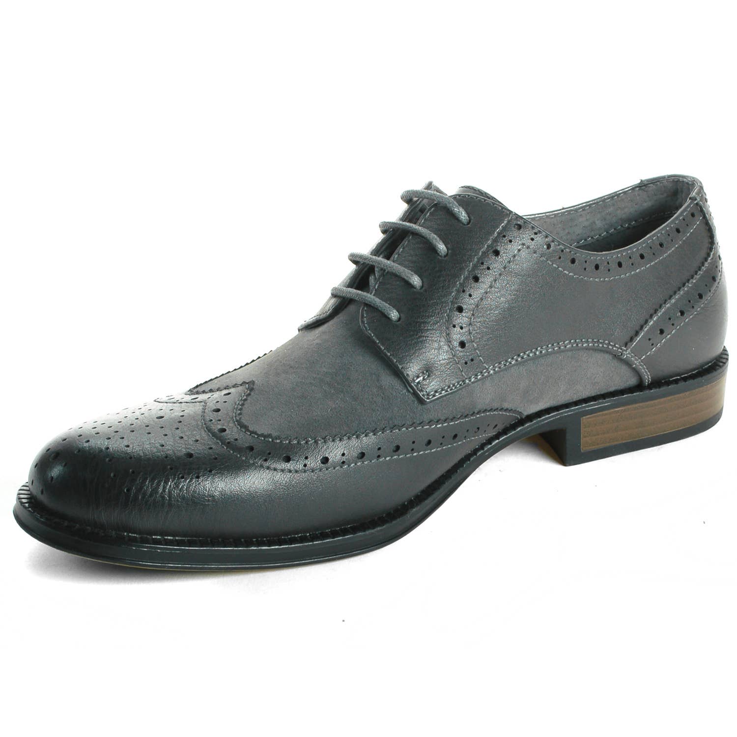 Alpine Swiss - Vente Richelieus – homme - Alpine Swiss Zurich Chaussures habillées à bout d'aile pour hommes Brogue bicolore à lacets Oxfords - ZurichP2T-Parent6