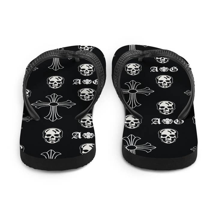 agrock-usa.com - Vente Tongs – femme - Tongs Skull & Cross6