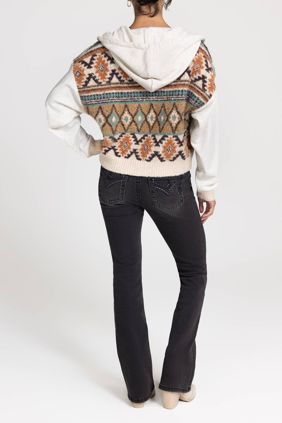 Miss Me - Wholesale Hoodie - Women's - MSW0462L- HOODED SWEATER1