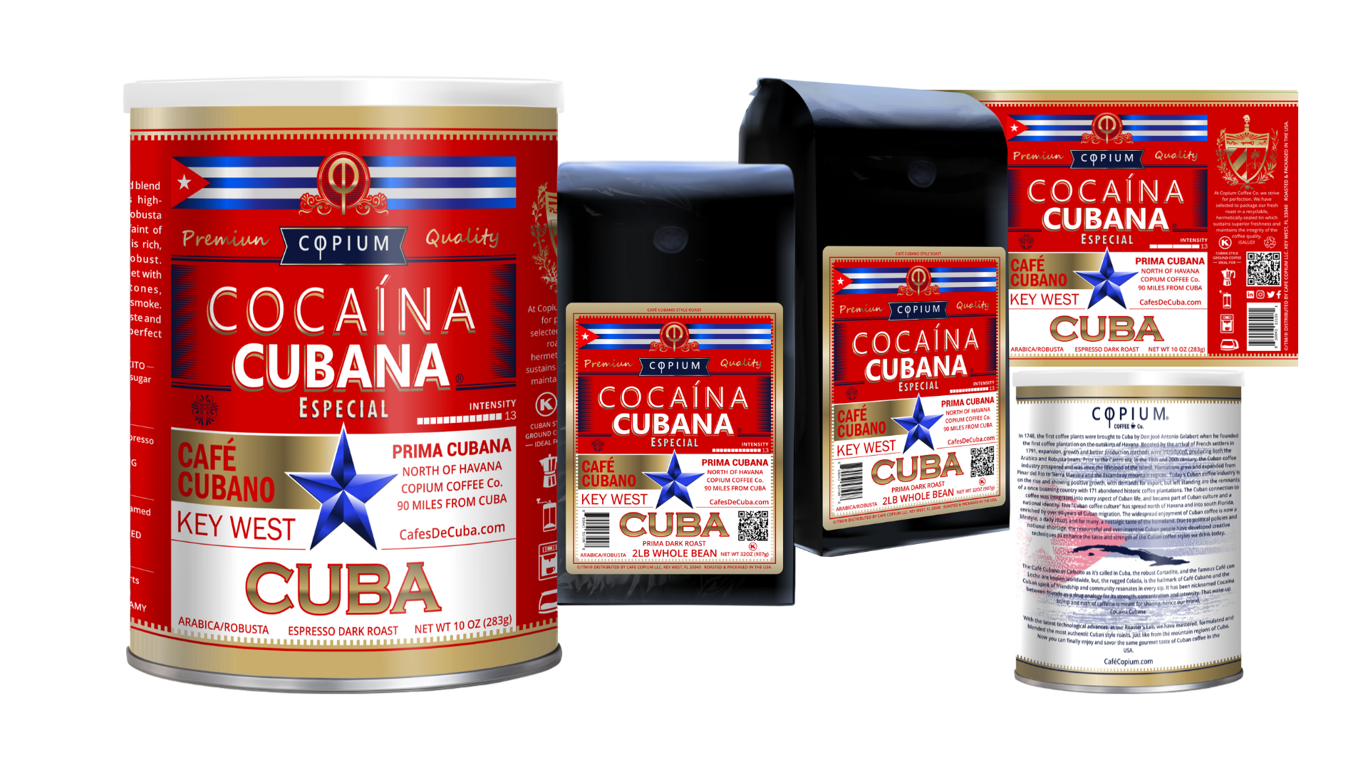 CafésDeCuba.com® - Venta al por mayor Café molido - ESPECIAL - CAFÉ 100% ARÁBICA/ROBUSTA - INTENSIDAD 13.1
