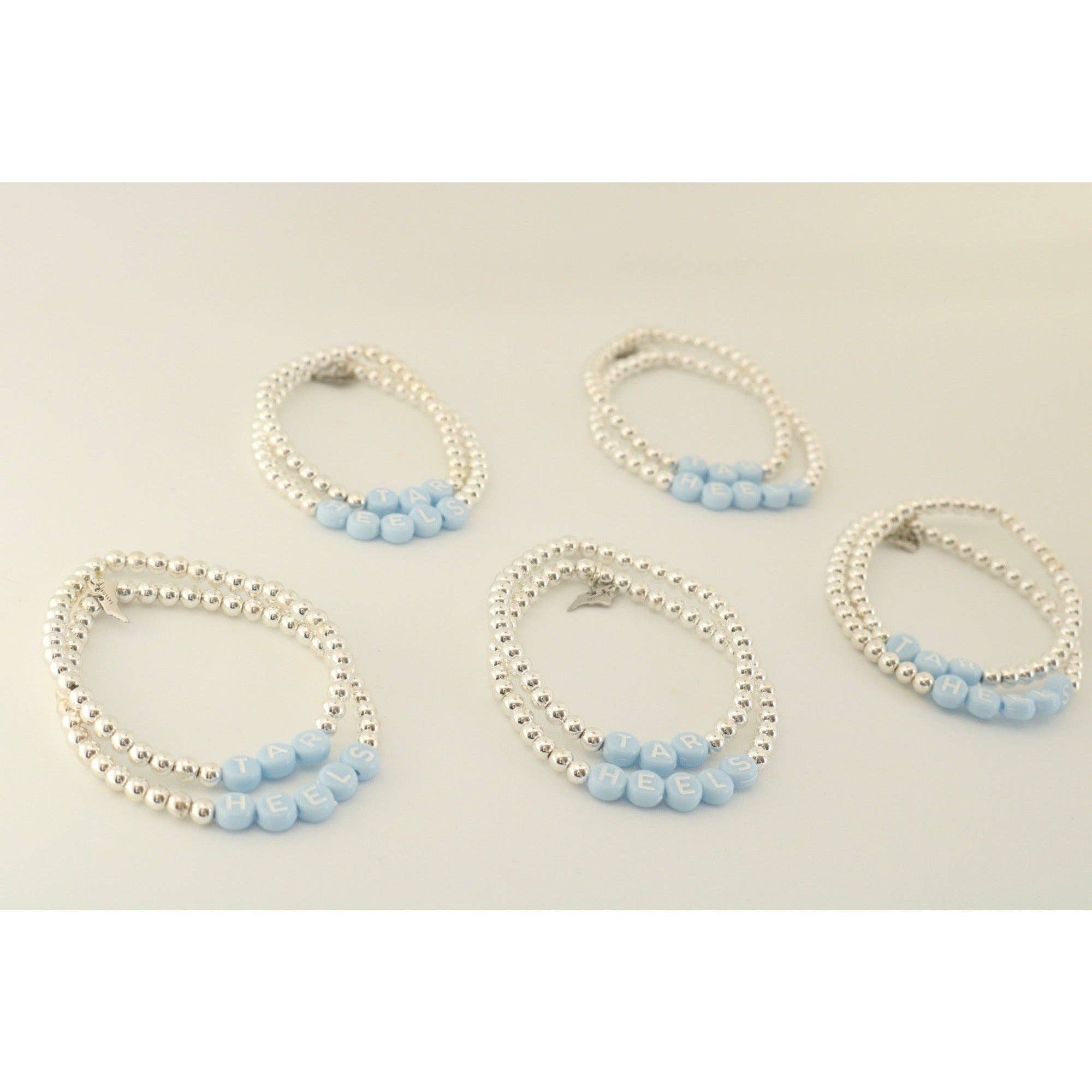 Taylor Reese - Wholesale Beaded Bracelet - "Tar Heels" Little Team Bracelet Set2