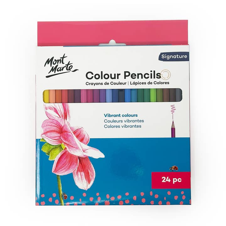 Color Pencils Signature 24pc for wholesale by Mont Marte Usa, Inc.